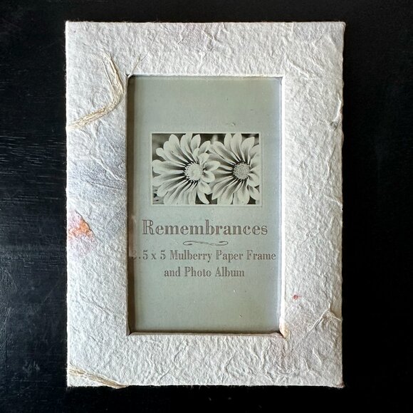 Remembrances Mulberry Paper Frame & Photo Album Boxed Set - Picture 3 of 10